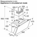 Bosch Series 8 Wall-mounted Hood 90cm DWK91LT60B