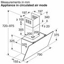 Siemens iQ100 Wall-mounted Hood 80cm LC85KDK60B