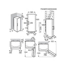 Grade A AEG 6000 Series Dynamic Air ORK6D391EW Freestanding 395 Litre Fridge White