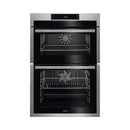 GRADE A1 - AEG 6000 Series DCE731110M Built-In Electric Double Oven - Stainless Steel