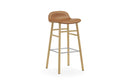 Normann Copenhagen Form Barstool 75 cm Full Upholstery Oak Ultra Leather