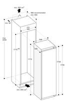 Gaggenau 200 series Vario freezer 177.2x55.8cm soft close flat hinge RF287370