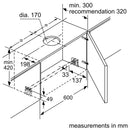 Bosch Series 4 Telescopic Hood 60cm DFS067A51B