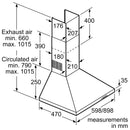 Bosch Series 2 Wall-mounted Hood 60cm DWP64CC50M
