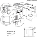 Grade A AEG 6000 Series SenseCook OS6PB50AK 60cm Single Electric Oven