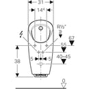 Geberit Preda Urinal with Integrated Control System