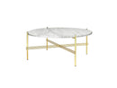 Gubi TS Table Brass Frame Large