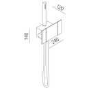 Agape tap for hand-held shower ESEN0913ON+ISEN0912O