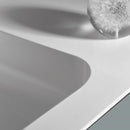 Alape Wp.Folio Washbasin With Vanity Unit With 1 Pull-Out Compartment Front Silk Matt Fossil Grey / Corpus White, With 1 Tap Hole, Without Overflow - Ideali