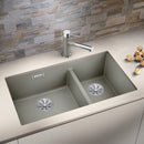 Blanco Subline 430/270-U Sink Metallic Aluminium - Ideali