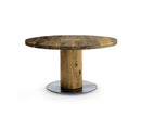 Riva 1920 Boss Executive Round Oak Table