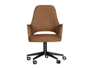 Baxter Colette Office Chair with Wheels - One Colour