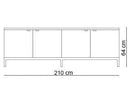 Credenza 4 Position - Ideali Premium Homeware