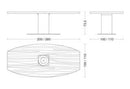 Riva 1920 Boss Executive Ovale Walnut Table