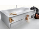 Falper Vascamisura freestanding hot tub with wood shelves VKE