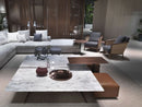 Flexform Fly Coffee Table - 90x50 Canaletto Walnut/Satin
