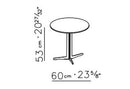 Flexform Fly Coffee Table Ø 60 - Satined Base