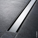 Geberit Cleanline 60 Shower Channel Dark Stainless Steel / Brushed Stainless Steel, For Shower Channel: 30 - 90 Cm - Ideali