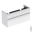 Geberit Smyle Square Double Washbasin Vanity Unit With 2 Pull-Out Compartments 500356001 - Ideali
