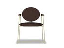 Baxter Gemma Chair - Kashmir Cognac/Satin Brass