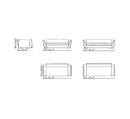 Flexform Ginevra Three Seater Sofa