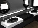 Glass-design Da Vinci built in sinks In Out built in sink Ellisse FL ELLISSE - Ideali