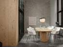 Gubi Bat Dining Chair - Fully Upholstered Hot Madison Reloaded Chivasso / Conic Legs Black matt - Ideali