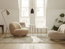 Gubi IOI Coffee Table Ø70x40 - Black Semi Matt Base / White Carrara Marble Top