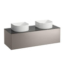 Laufen Sonar Vanity Unit With 1 Pull-Out Compartment For 2 Countertop Basins - Ideali