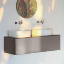 Laufen Sonar Vanity Unit With 1 Pull-Out Compartment For 2 Countertop Basins - Ideali