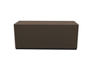 B&B Italia Gli Scacchi Modular Pouf - Regina Thick Leather Tortora 280 / Black Base