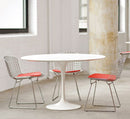 Saarinen Round Table Ø 107 - White Laminate Top/White Rilsan