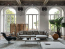 B&B Italia Sakè Sofa with Chaise Longue Fabric Silente 102