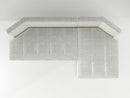 B&B Italia Sakè Sofa with Chaise Longue Fabric Silente 102