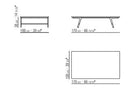 Flexform Soffio Coffee Table 170