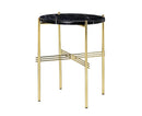 Gubi TS Table Brass Frame Small