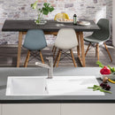 Villeroy & Boch Siluet 50 Flat Sink Flush-Mounted With Draining Board And Pop-Up Waste - Ideali