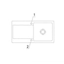 Villeroy & Boch Siluet 60 Flat Sink Flush-Mounted With Draining Board - Ideali