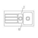 Villeroy & Boch Architectura 60 Xr Built-In Sink With Draining Board - Ideali