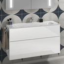 Villeroy & Boch Finion Washbasin With Led Vanity Unit With 2 Pull-Out Compartments White, With Ceramicplus, With 1 Tap Hole, With Concealed Overflow - Ideali