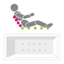 Villeroy & Boch Loop & Friends Oval Duo Rectangular Bath With Whirlpool System - Ideali