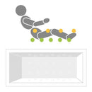 Villeroy & Boch Squaro Slim Line Rectangular Bath With Whirlpool System - Ideali