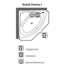 Villeroy & Boch Loop & Friends Oval Duo Corner Bath With Whirlpool System - Ideali