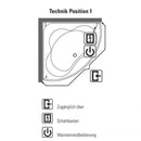 Villeroy & Boch Squaro Corner Bath With Whirlpool System - Ideali