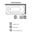 Villeroy & Boch Architectura Solo Rectangular Bath With Whirlpool System - Ideali