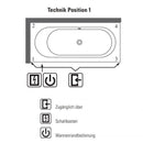 Villeroy & Boch Squaro Rectangular Bath With Whirlpool System - Ideali