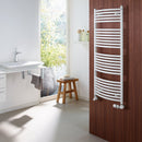 Zehnder Zeno Bow Towel Radiator for Hot Water or Mixed Operation