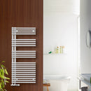 Zehnder Forma Asym Towel Radiator for Hot Water or Mixed Operation