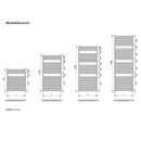 Zehnder toga warm water or mixed towel radiator