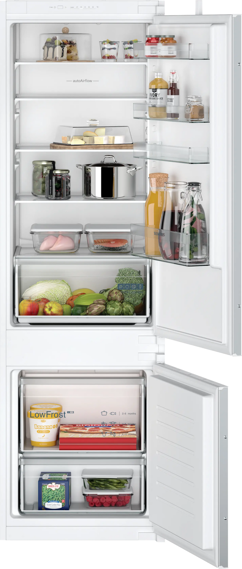 Siemens iQ100 Built-In Fridge-Freezer 177x55cm KI87VNSE0G